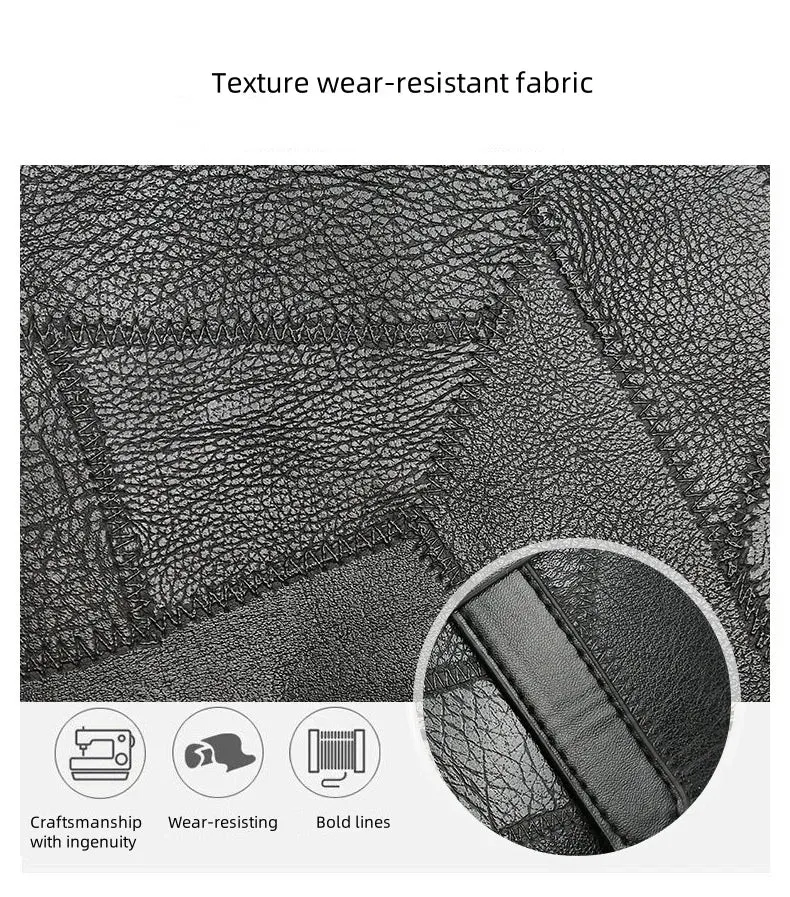 Trendige, geräumige Tragetasche für Damen – horizontale, quadratische Handtasche mit Reißverschluss, die über der Schulter getragen werden kann.