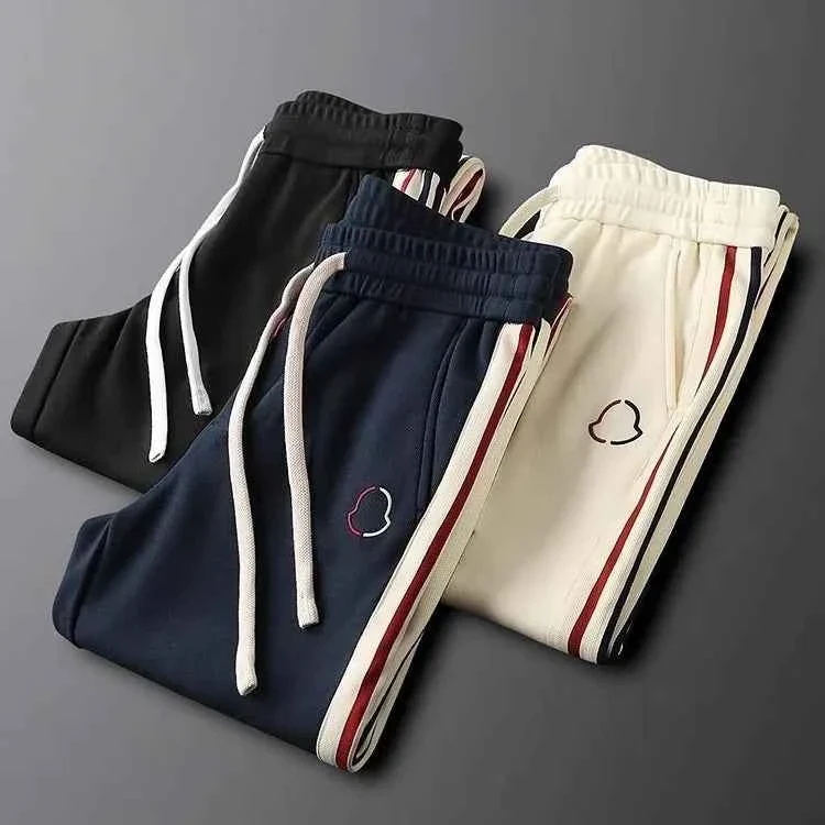 Neues modisches Herren-Sportset – Trendiger Hoodie und Jogginghose für Frühling, Herbst und Winter, Strickdesign mit Seitenstreifen