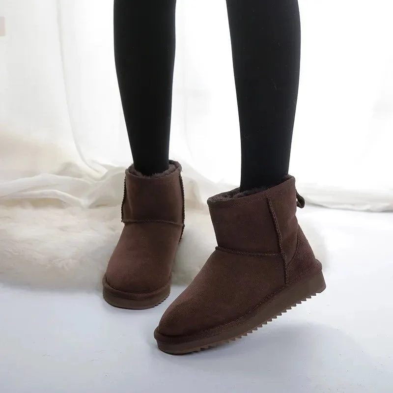 Winterstiefel aus Lammfell – Damen-Stiefeletten aus echtem Fell für ultimativen Komfort