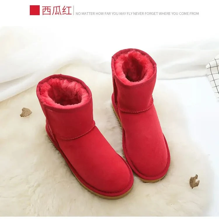 Winterstiefel aus Lammfell – Damen-Stiefeletten aus echtem Fell für ultimativen Komfort