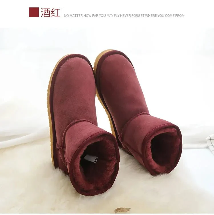 Winterstiefel aus Lammfell – Damen-Stiefeletten aus echtem Fell für ultimativen Komfort