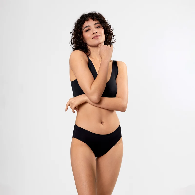 SNOCKS x femtis Period Panty - NOLA Seamless | Schwarz