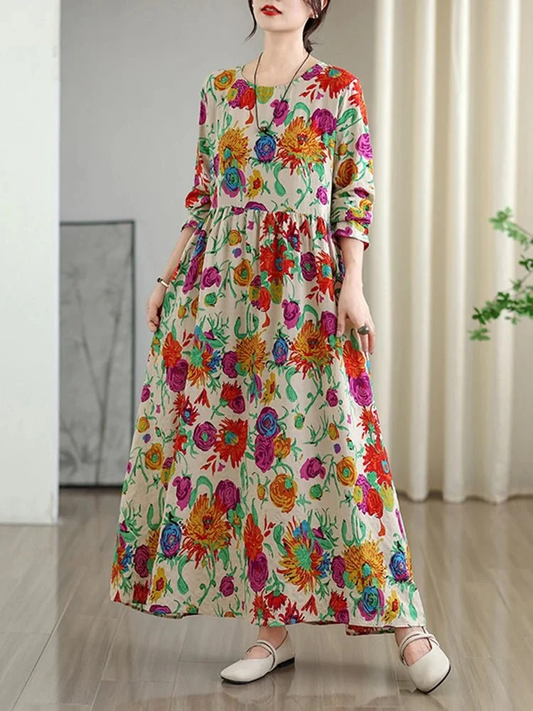 Lange, geblümte Vintage-Kleider für Damen: Mühelose Eleganz in diesem Frühling