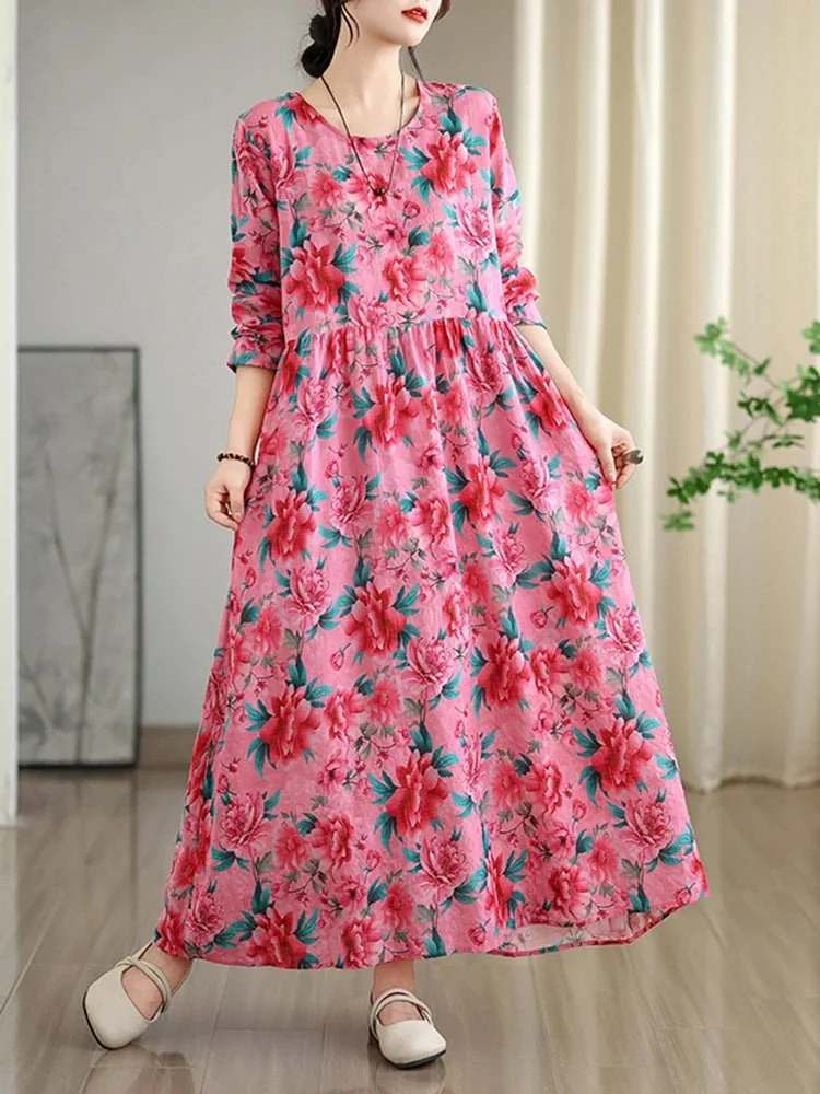 Lange, geblümte Vintage-Kleider für Damen: Mühelose Eleganz in diesem Frühling