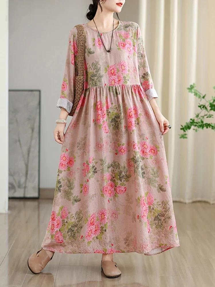 Lange, geblümte Vintage-Kleider für Damen: Mühelose Eleganz in diesem Frühling