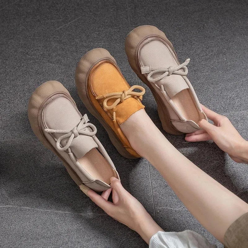 AIYUQI Genuine Leather Women's Sneakers - Non-Slip German Style Trainers