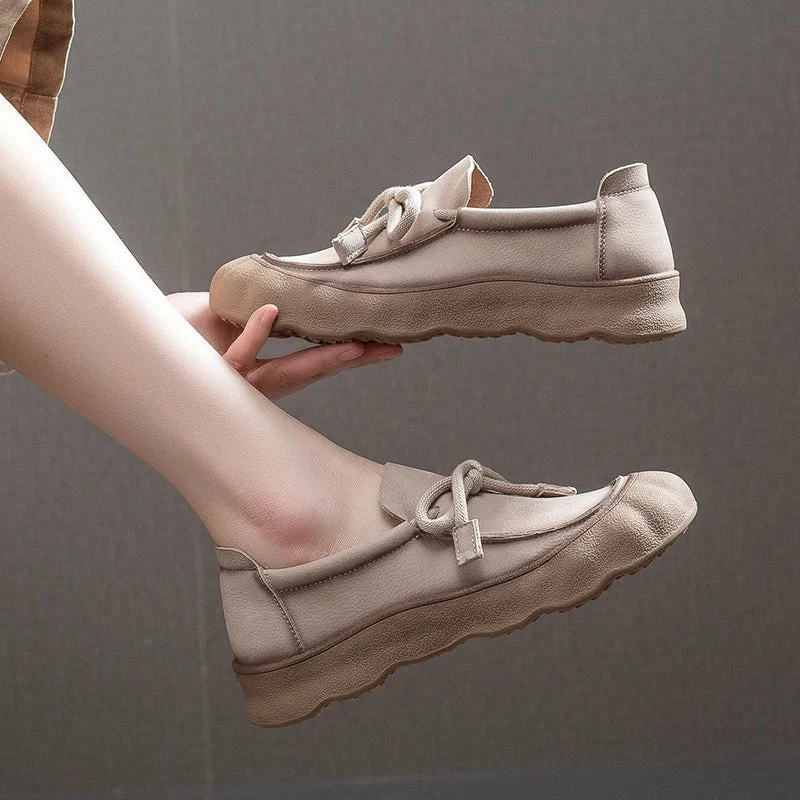 AIYUQI Genuine Leather Women's Sneakers - Non-Slip German Style Trainers