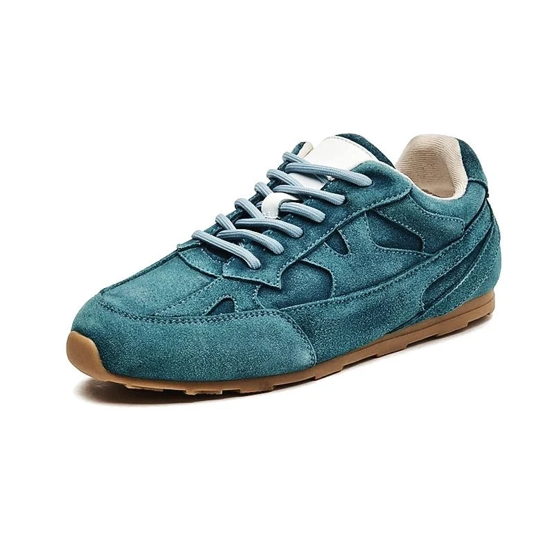 AIYUQI Women Retro Sneakers Genuine Leather Flat Training Shoes for Moral Style