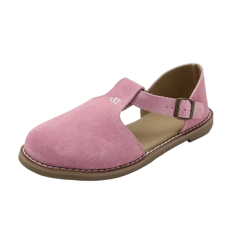 Stylish Genuine Leather Sandals for Women - Hollow Roman Design