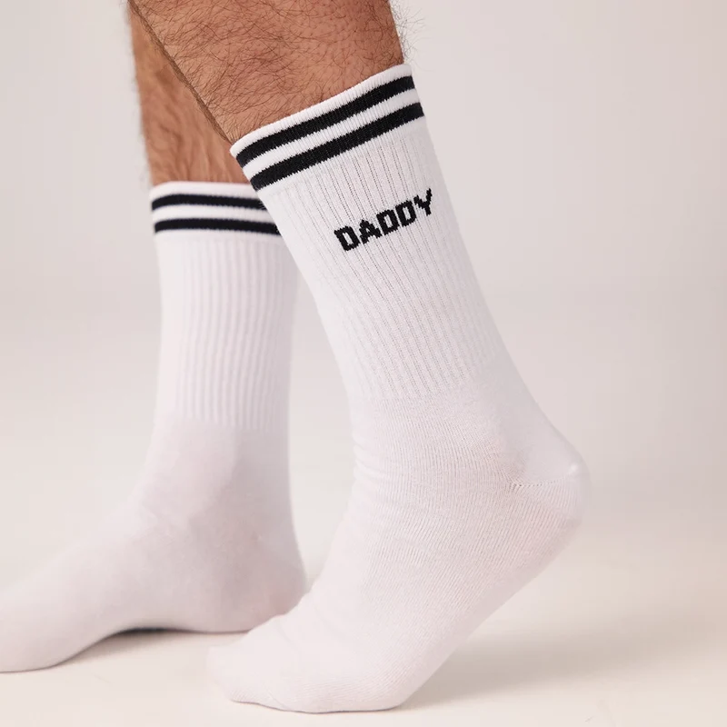 Familiensocken „Mommy, Daddy, Mini“ | Weiß