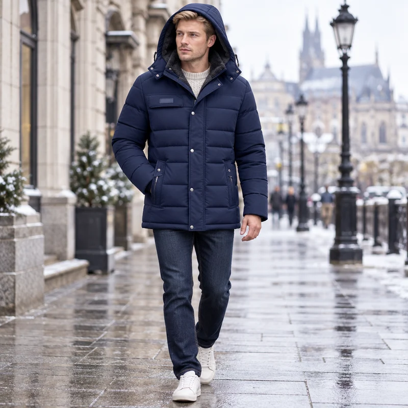 Lässige Herren-Winterjacke: Warm und stylisch durch die Saison
