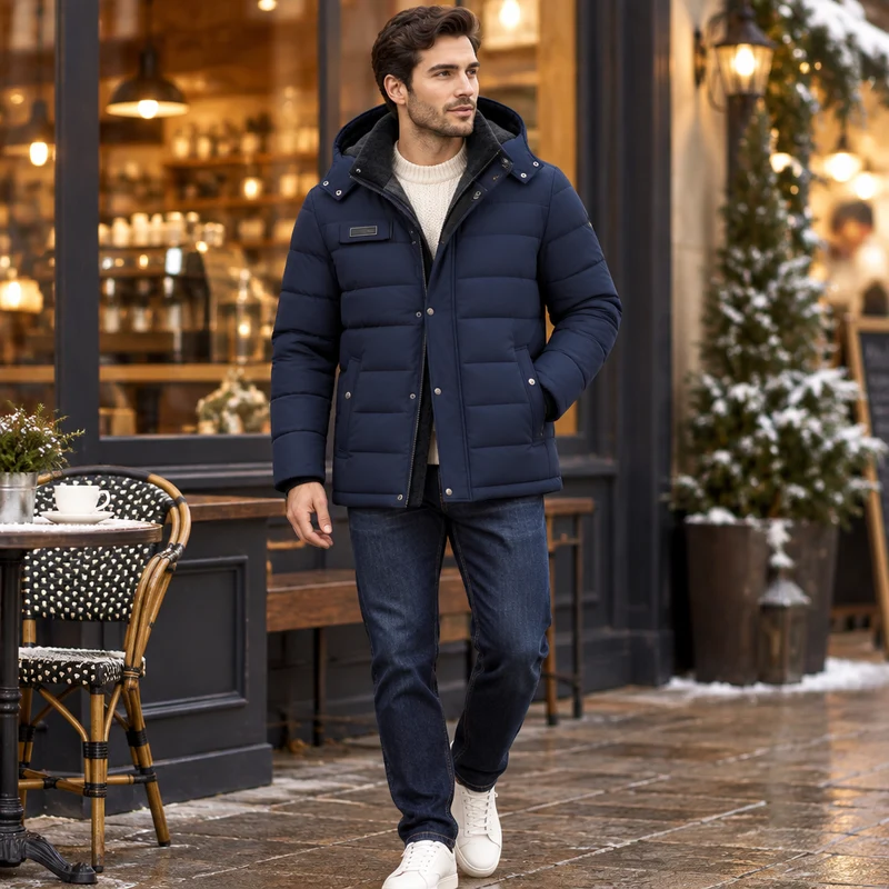 Lässige Herren-Winterjacke: Warm und stylisch durch die Saison