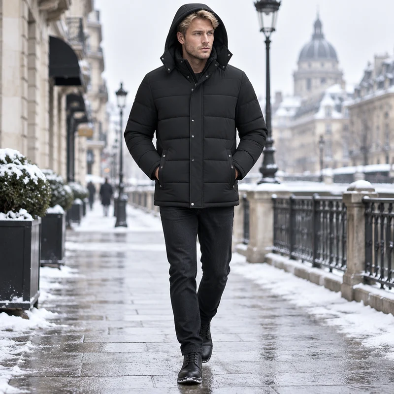 Lässige Herren-Winterjacke: Warm und stylisch durch die Saison