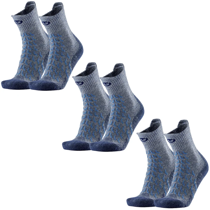 Set of 3 pairs - Hiking socks - Trekking Ultracool Linen Crew women grey/blue