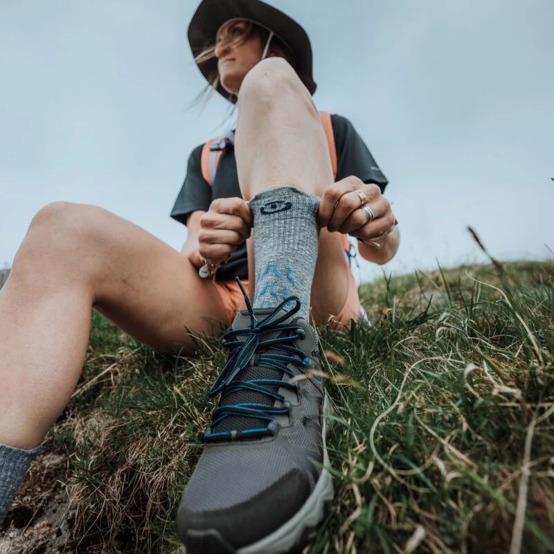 Trekking socks - Trekking Ultracool Linen Crew women grey/blue