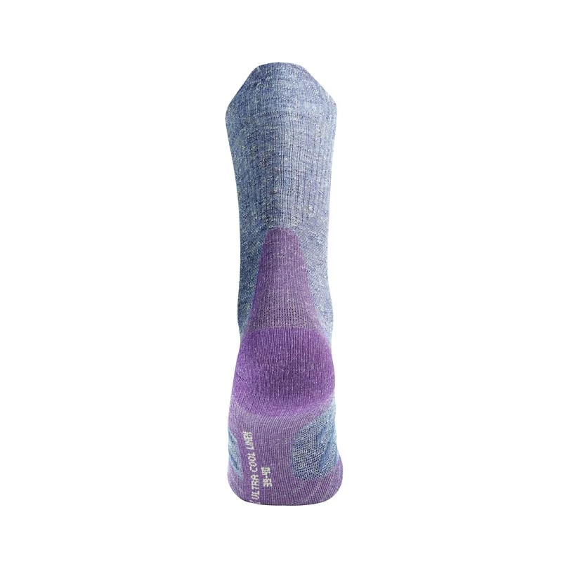 Set of 3 pairs - Hiking socks - Trekking Ultracool Linen Crew women grey/purple