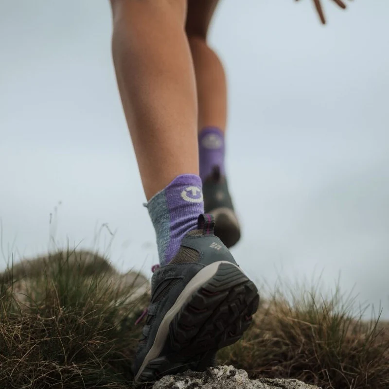 Trekking socks - Trekking Ultracool Linen Ankle women grey/purple