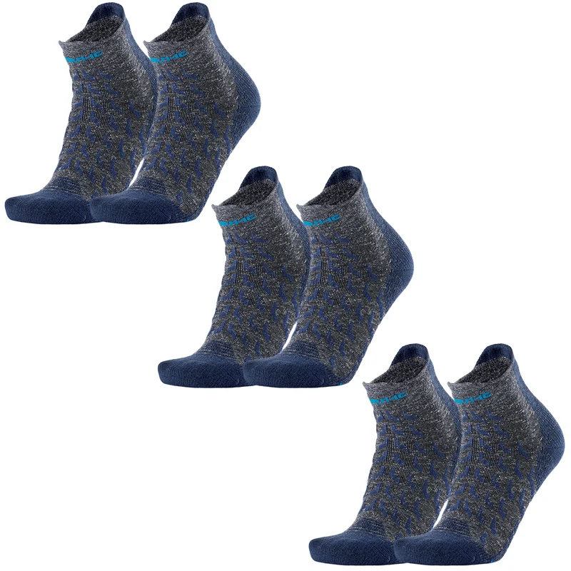 Set of 3 pairs - Hiking socks - Trekking Ultracool Linen Ankle unisex grey/navy