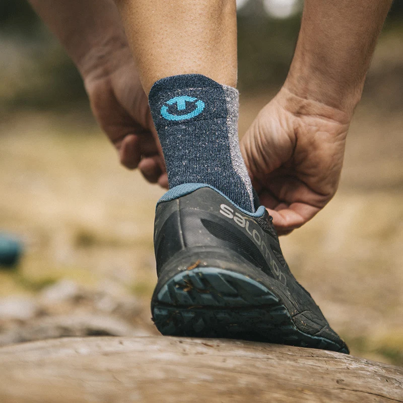 Trekking socks - Trekking Ultracool Linen Ankle unisex grey/navy