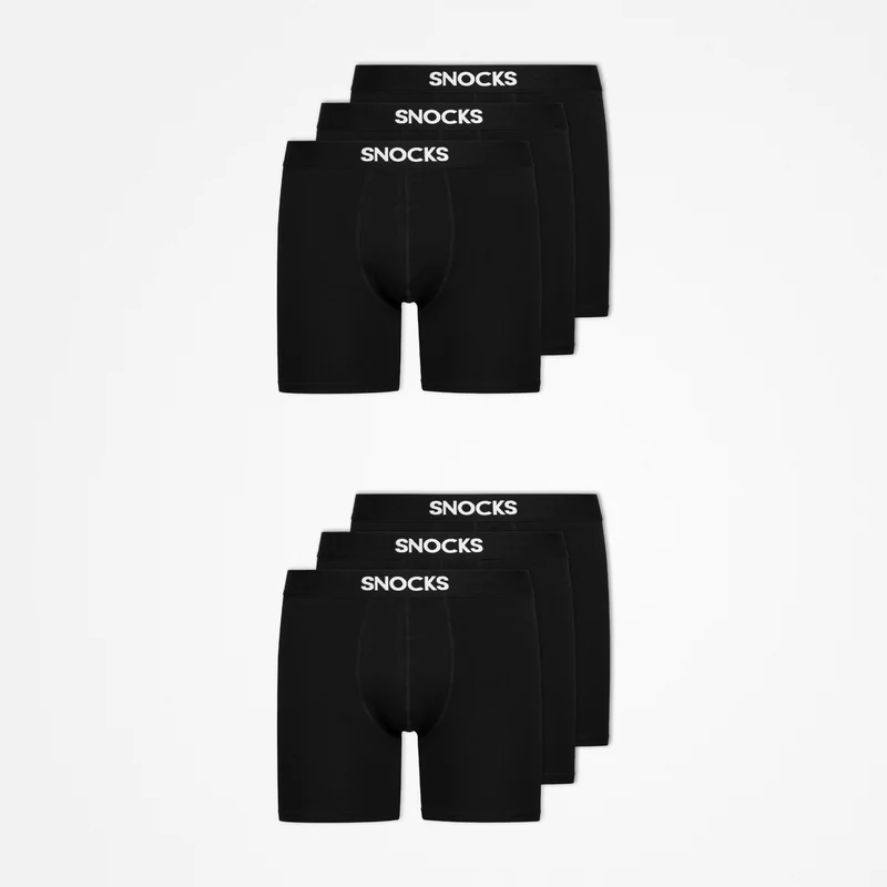 Lange Premium Boxershorts | Schwarz