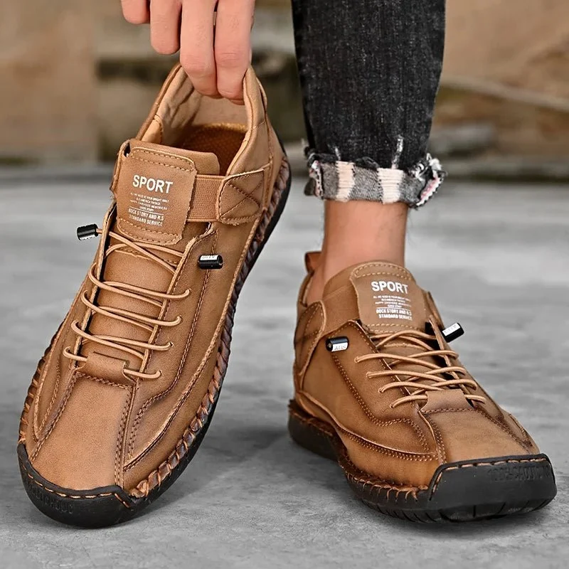 Handgefertigte Herren-Freizeitschuhe – Bequeme, modische Low-Top-Schuhe für alle Jahreszeiten in großen Größen