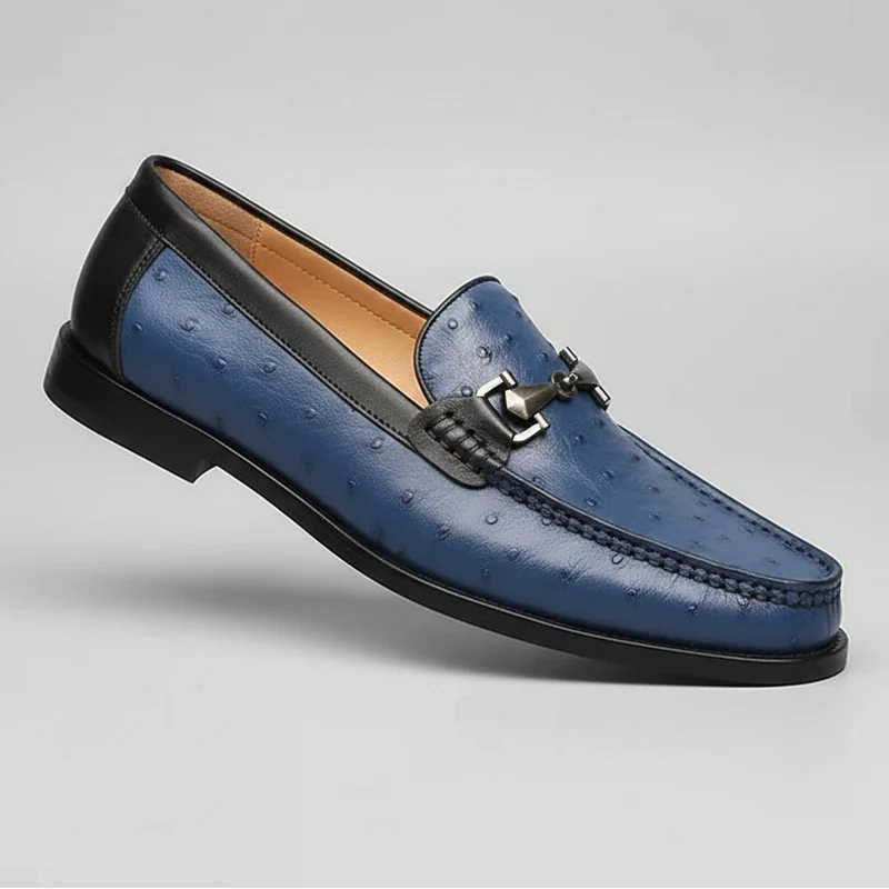 Luxuriöse Herren-Loafer mit Krokodilmuster – handgefertigte braune Slipper für formelle Anlässe im Büro