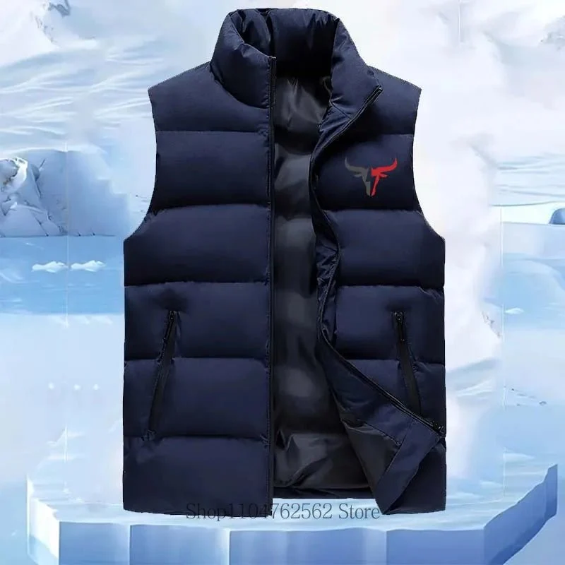 Lässige, ärmellose Herrenjacke – Warme, bequeme Weste mit Stehkragen für Herbst und Winter