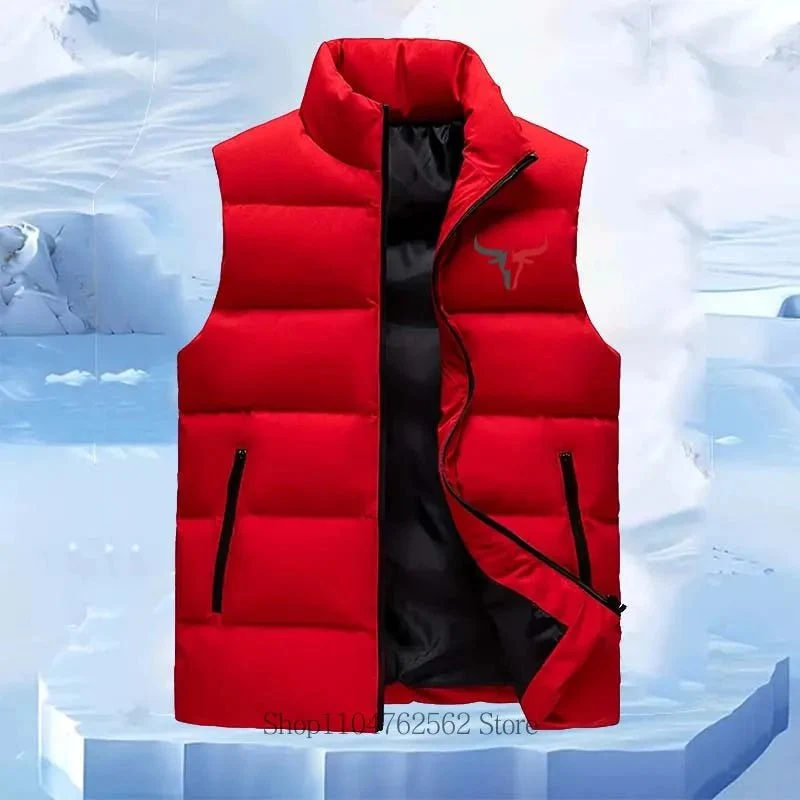 Lässige, ärmellose Herrenjacke – Warme, bequeme Weste mit Stehkragen für Herbst und Winter
