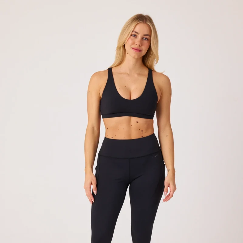 Premium Sport-BH Multi-Strap | Schwarz