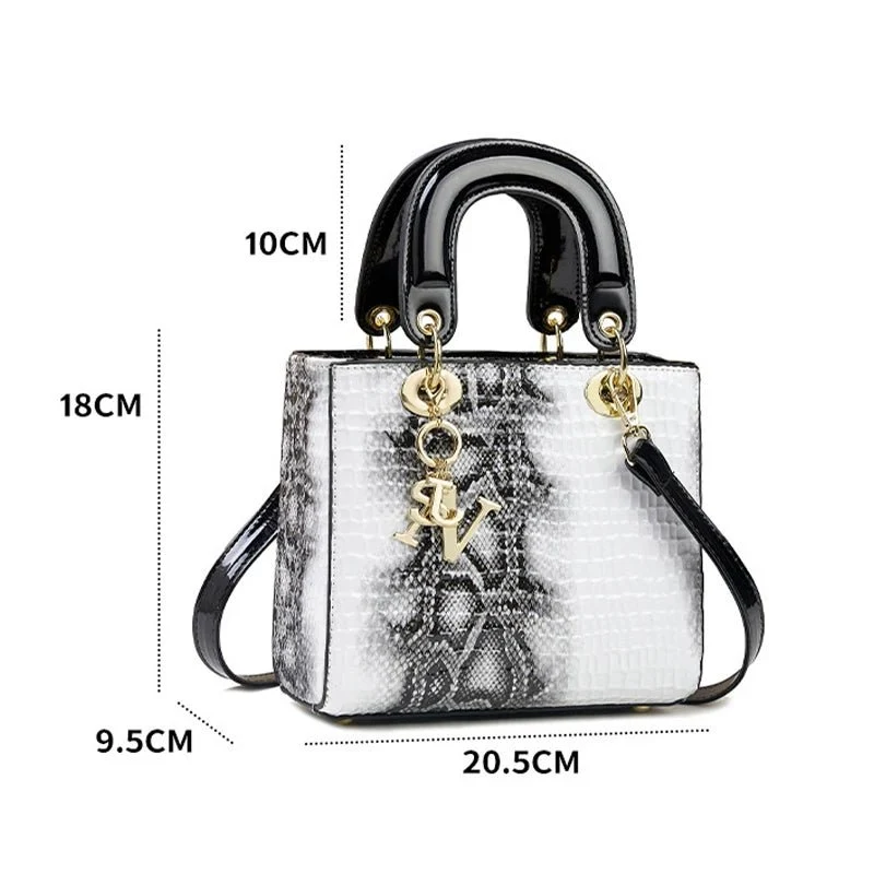 Elegante Schultertasche aus Leder für Damen – Luxuriöse Designer-Umhängetasche