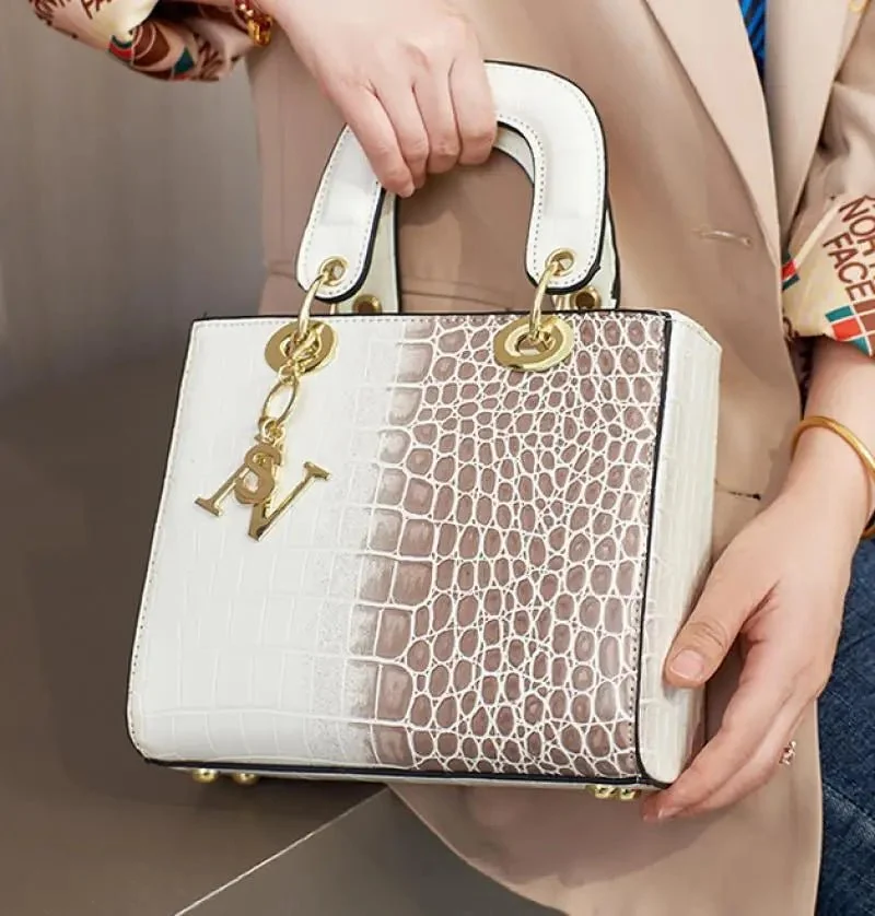 Elegante Schultertasche aus Leder für Damen – Luxuriöse Designer-Umhängetasche