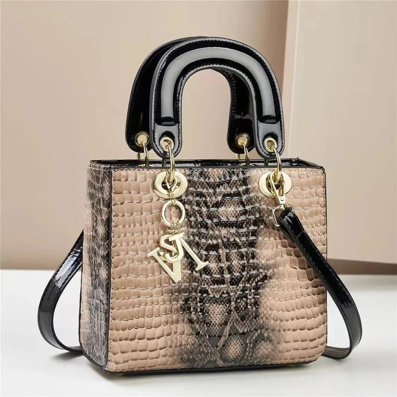 Elegante Schultertasche aus Leder für Damen – Luxuriöse Designer-Umhängetasche
