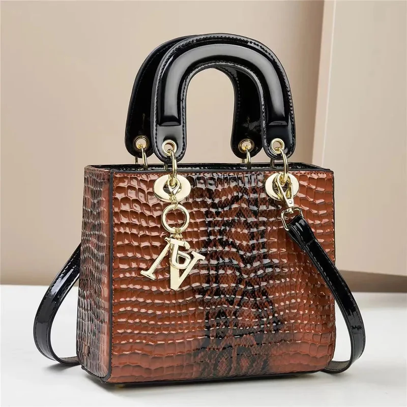 Elegante Schultertasche aus Leder für Damen – Luxuriöse Designer-Umhängetasche