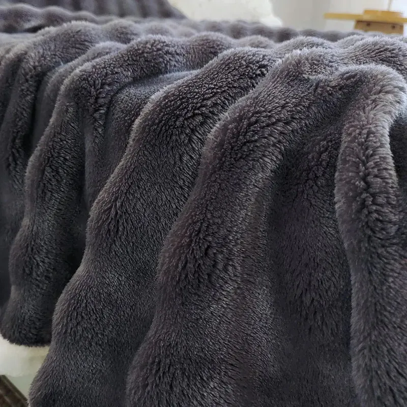 Flanelldecke in Unifarben – Weiche Kaninchenfelldecke für Sofa und Schlafzimmer – Korallenfleece im Großhandel
