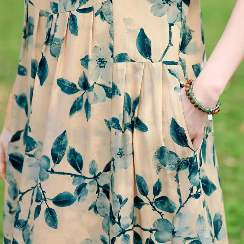 Verleihen Sie Ihrem Stil das gewisse Etwas: Elegantes Sommerkleid mit Blumenmuster in großen Größen – perfekt für jeden Anlass