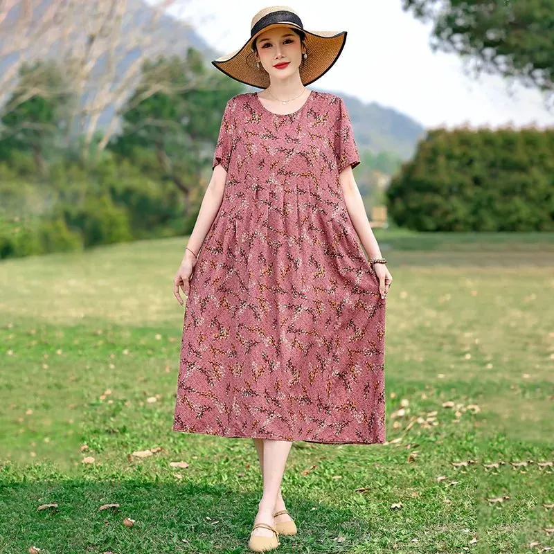 Verleihen Sie Ihrem Stil das gewisse Etwas: Elegantes Sommerkleid mit Blumenmuster in großen Größen – perfekt für jeden Anlass