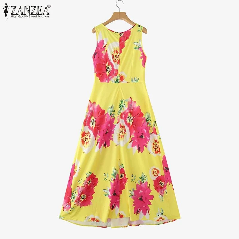 Boho-Maxikleid mit Blumenmuster – Verleihen Sie Ihrem Sommer-Look mit ZANZEA das gewisse Etwas