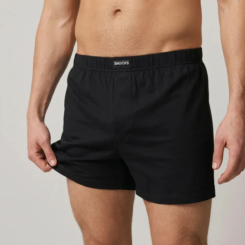 American Boxershorts Jersey | Mix (Dunkelblau/Blau/Hellgrau)