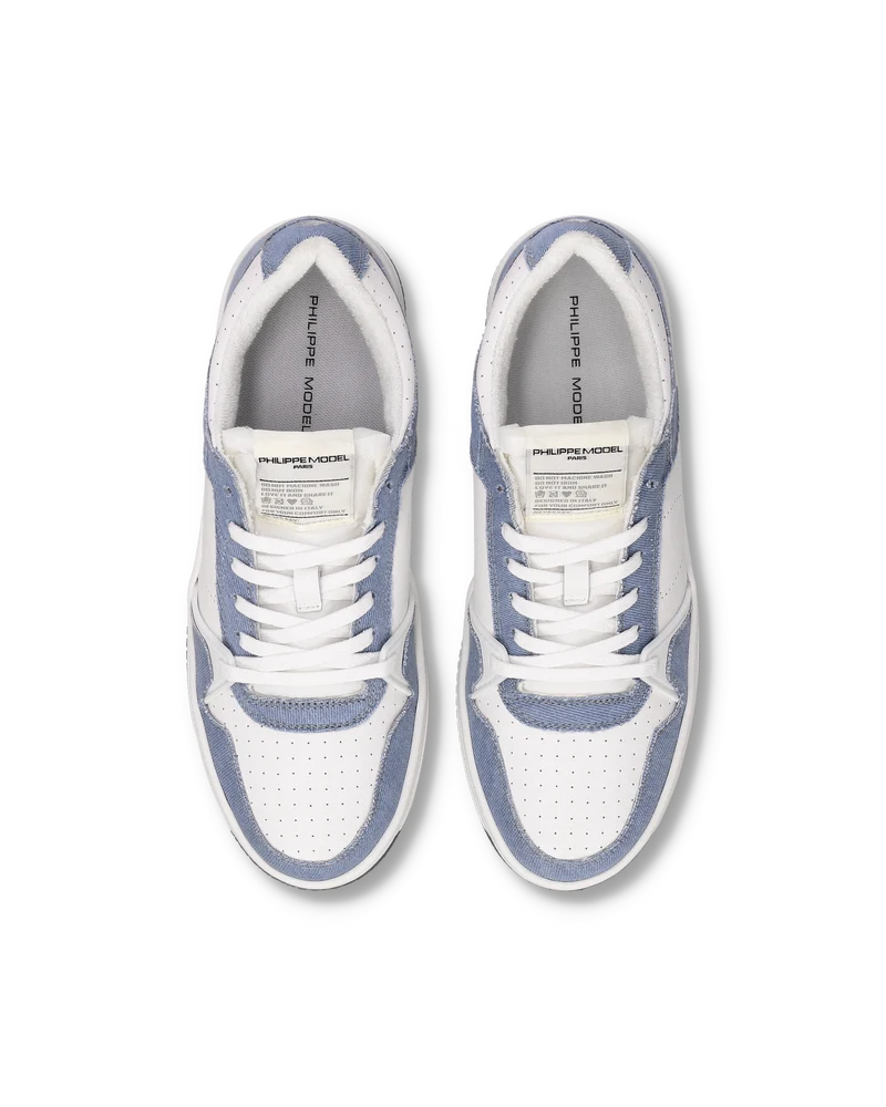 Sneakers La Grande Tennis Men, White Light Blue