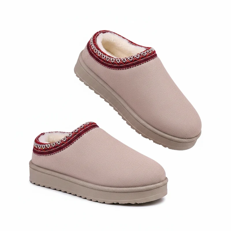 Gemütliche und schicke gewebte Schneestiefel für Damen für winterlichen Komfort