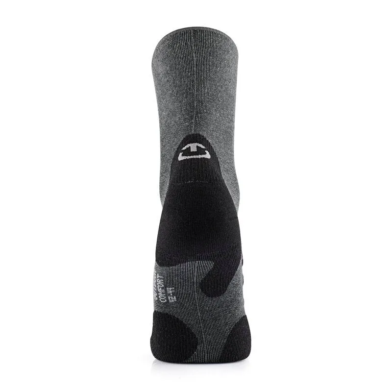 Hiking Socks - Outdoor Comfort Crew Charcoal/Black