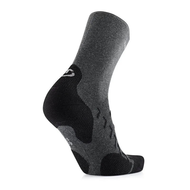 Hiking Socks - Outdoor Comfort Crew Charcoal/Black
