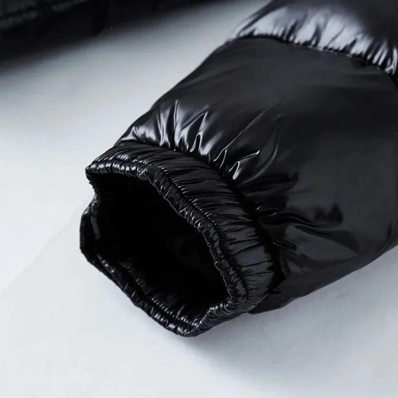 Herren Winterparka mit abnehmbarer Mütze, Kapuzenmantel, weiße Daunenjacke, dicker, warmer Parka