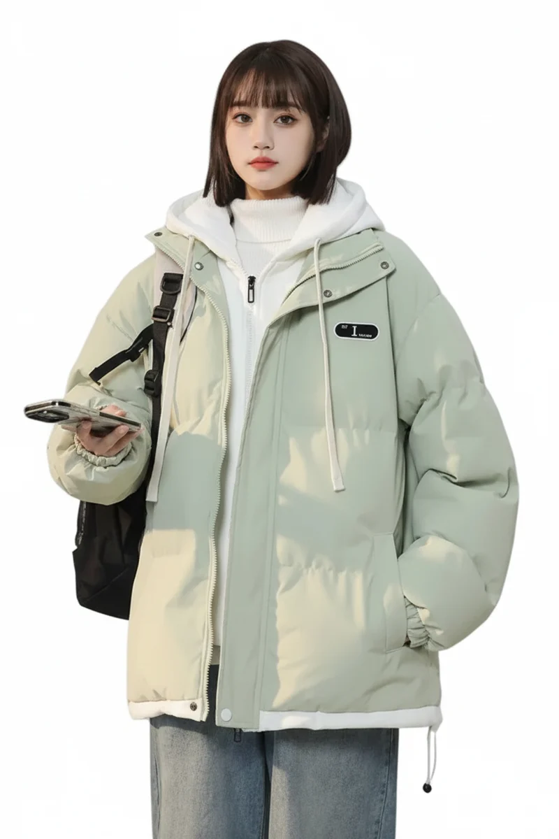 Y2K Harajuku Vintage Jacke - Koreanischer Stil Patch Fake Zweiteiler Design