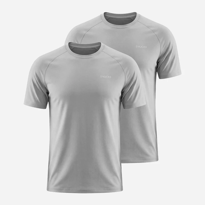 Trainingsshirt Raglan Herren | Silber Grau