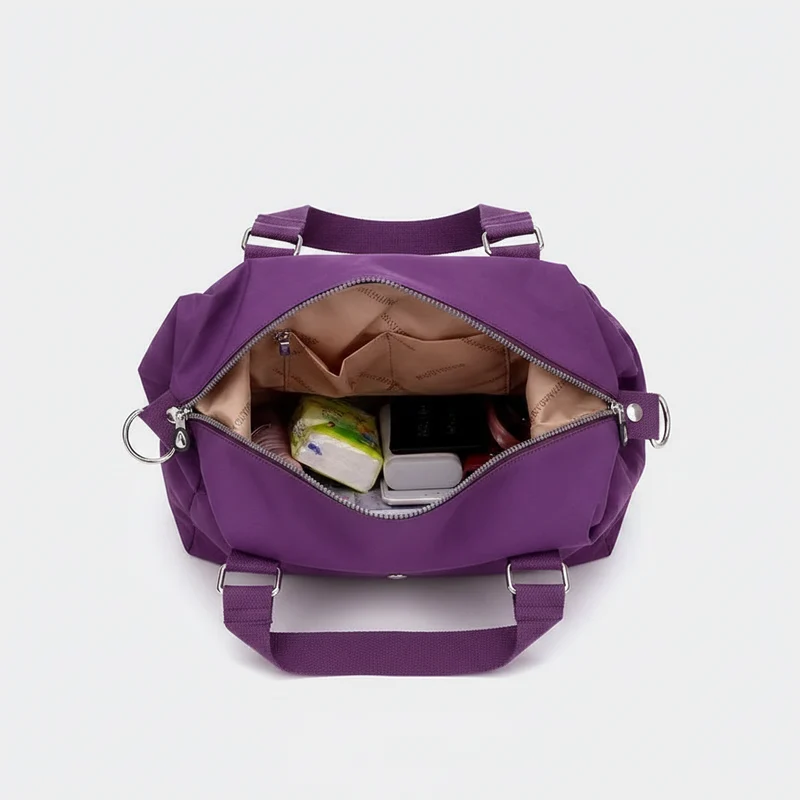Wasserdichte Nylon-Schultertasche für Damen - Große Handtasche/Umhängetasche