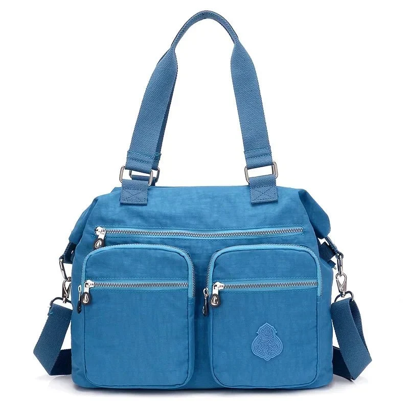 Wasserdichte Nylon-Schultertasche für Damen - Große Handtasche/Umhängetasche