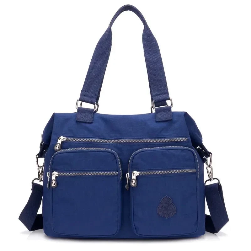 Wasserdichte Nylon-Schultertasche für Damen - Große Handtasche/Umhängetasche