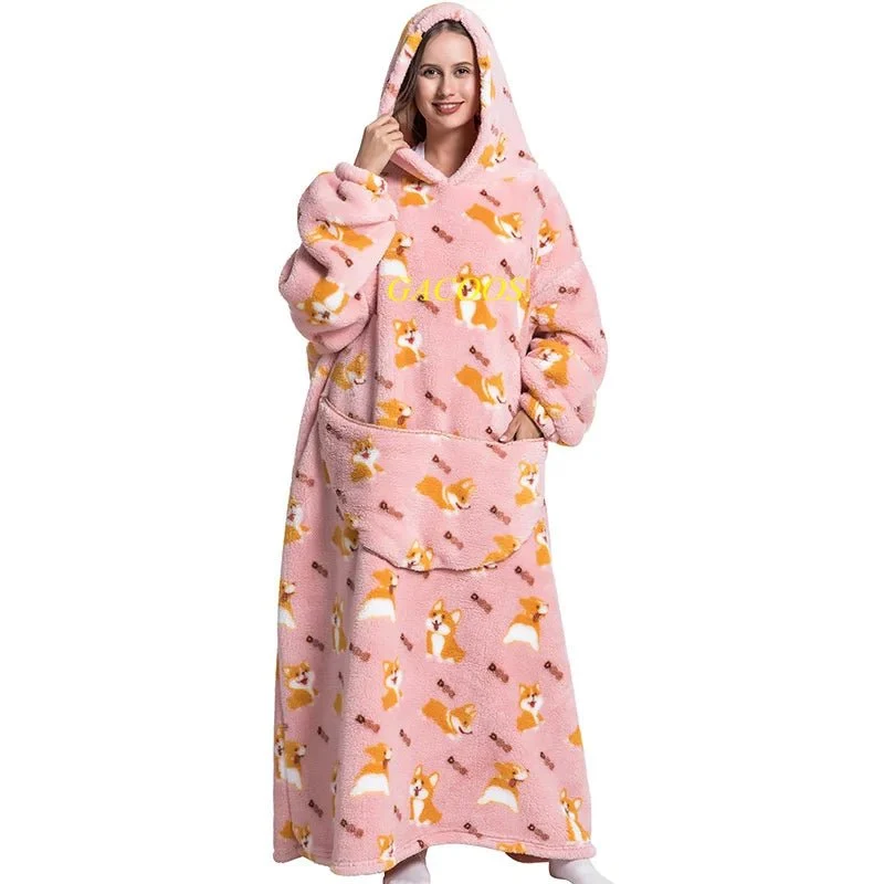 Kuschelige, übergroße Hoodie-Decke für ultimative Wärme und Stil