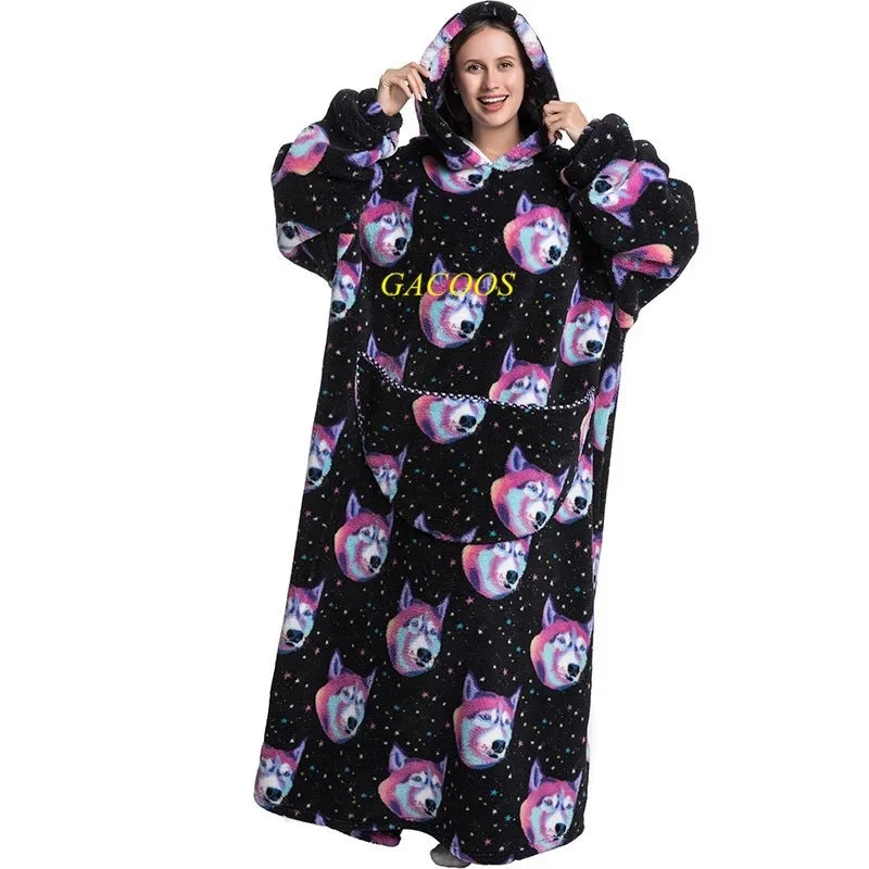 Kuschelige, übergroße Hoodie-Decke für ultimative Wärme und Stil